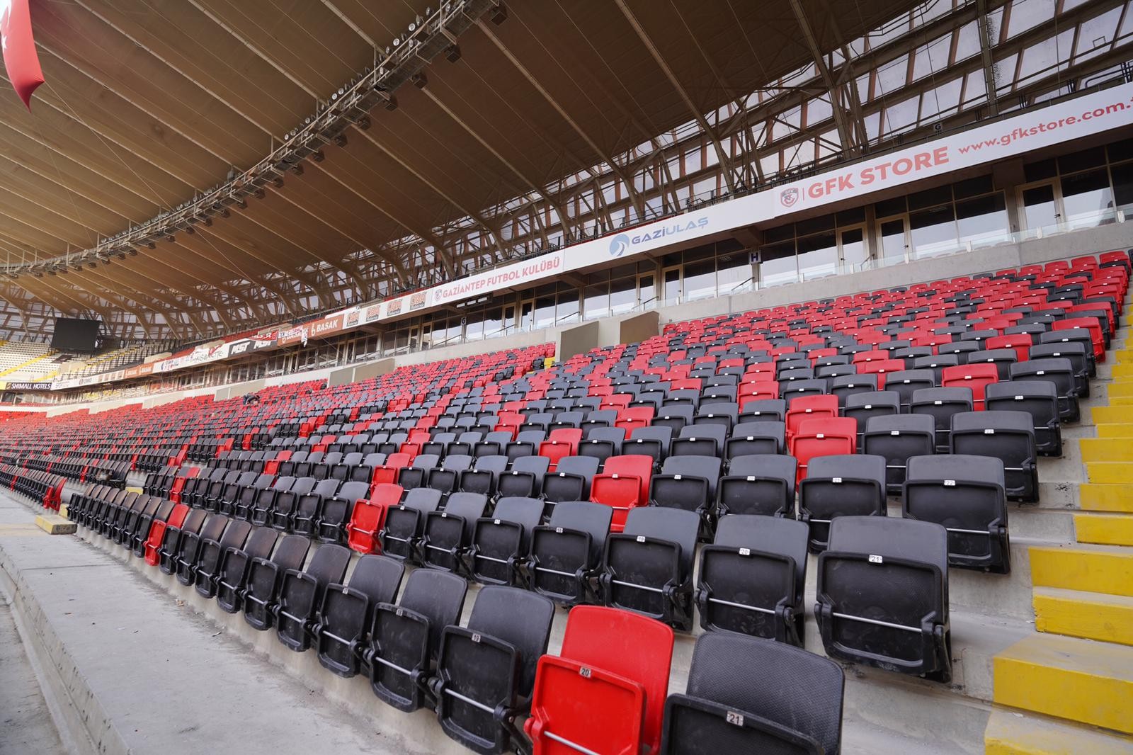 Gaziantep Stadium, located in the city of Gaziantep, Turkey Gaziantep FK and Gaziantepspor played home games at the 35,574-seat stadium. On January 15, 2017, Super Lig opened its doors with Gaziantepspor-Antalyaspor match in the 17th week of 2016-17 season.